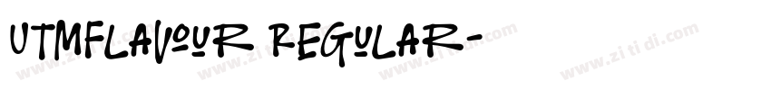 UTMFlavour Regular字体转换
